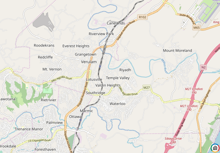 Map location of Temple Valley